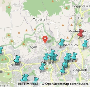 Mappa Via Giuseppe Villaroel, 95030 Pedara CT, Italia (3.1405)