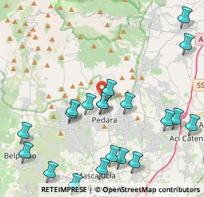 Mappa Via Giuseppe Villaroel, 95030 Pedara CT, Italia (5.6565)