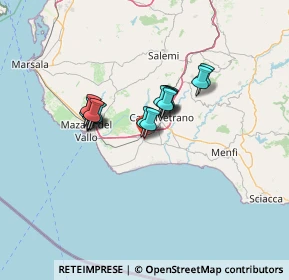 Mappa Piazza Giuseppe Garibaldi, 91021 Campobello di Mazara TP, Italia (10.08)