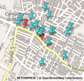 Mappa Piazza Giuseppe Garibaldi, 91021 Campobello di Mazara TP, Italia (0.2275)