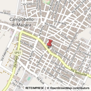 Mappa Via Selinunte, 60, 91021 Campobello di Mazara, Trapani (Sicilia)