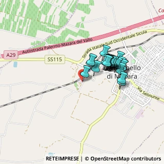 Mappa Via Libertà, 91021 Campobello di Mazara TP, Italia (0.82963)