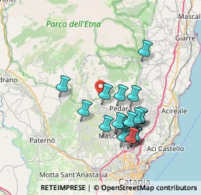 Mappa Piazzale crateri silvestri, 95030 Nicolosi CT, Italia (7.39765)