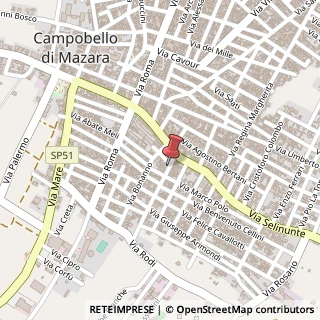 Mappa Via Scuderi, 7, 91021 Campobello di Mazara TP, Italia, 91021 Campobello di Mazara, Trapani (Sicilia)