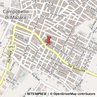 Mappa Via Selinunte, 41, 91021 Campobello di Mazara, Trapani (Sicilia)