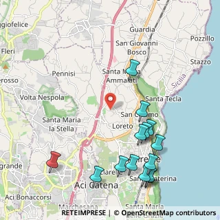 Mappa Via Taro, 95024 Acireale CT, Italia (2.84429)