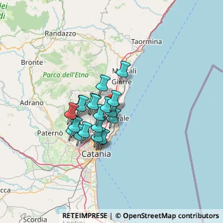 Mappa Via Taro, 95024 Acireale CT, Italia (10.767)