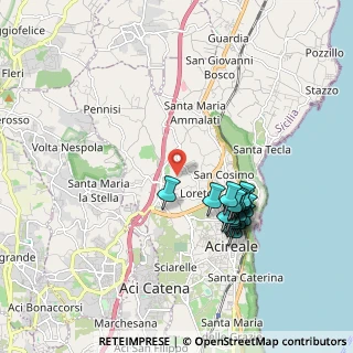Mappa Via Giuseppe Vitale, 95024 Acireale CT, Italia (1.98667)