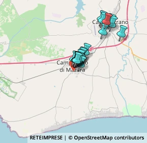 Mappa Via Rodi, 91021 Campobello di Mazara TP, Italia (2.621)