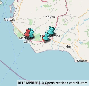 Mappa Via Rodi, 91021 Campobello di Mazara TP, Italia (9.8955)