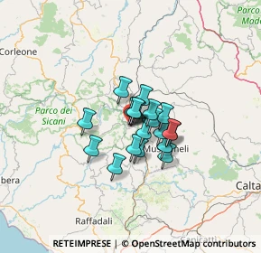 Mappa Via Piazza D'Armi, 92020 San Giovanni Gemini AG, Italia (7.8955)