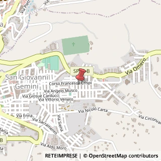 Mappa Corso F. Crispi, 198, 92020 San Giovanni Gemini, Agrigento (Sicilia)