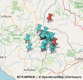 Mappa Via S. Luigi Gonzaga, 92020 San Giovanni Gemini AG, Italia (7.8575)