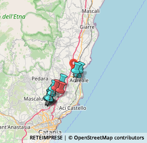 Mappa Via Vitale Giuseppe, 95024 Acireale CT, Italia (7.32615)