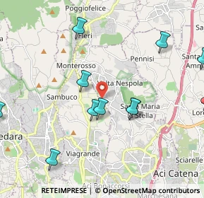 Mappa Via Torrente Lavinaio, 95029 Viagrande CT, Italia (2.66364)