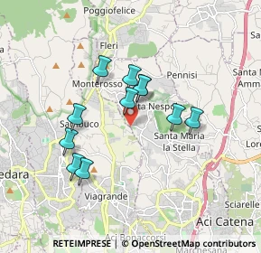 Mappa Via Torrente Lavinaio, 95029 Viagrande CT, Italia (1.63818)
