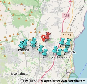 Mappa Via Torrente Lavinaio, 95029 Viagrande CT, Italia (3.71643)