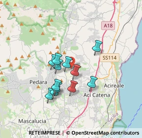 Mappa Via Torrente Lavinaio, 95029 Viagrande CT, Italia (3.04333)