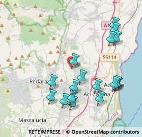 Mappa Via Torrente Lavinaio, 95029 Viagrande CT, Italia (4.82176)