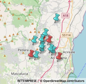 Mappa Via Torrente Lavinaio, 95029 Viagrande CT, Italia (2.74583)