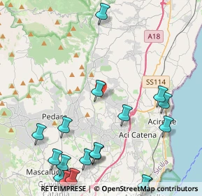 Mappa Via Torrente Lavinaio, 95029 Viagrande CT, Italia (6.47889)