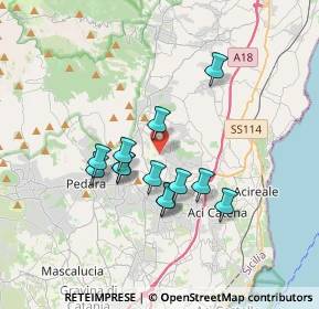 Mappa Via Torrente Lavinaio, 95029 Viagrande CT, Italia (3.23154)