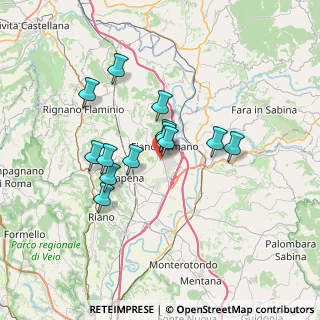 Mappa Via del Capocroce, 00065 Fiano Romano RM, Italia (5.86)