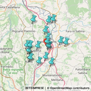 Mappa Via del Capocroce, 00065 Fiano Romano RM, Italia (6.3835)