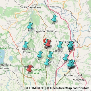 Mappa Via del Sagittario, 00068 Rignano Flaminio RM, Italia (8.875)