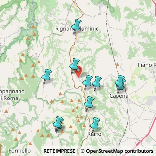 Mappa Via del Sagittario, 00068 Rignano Flaminio RM, Italia (4.38455)