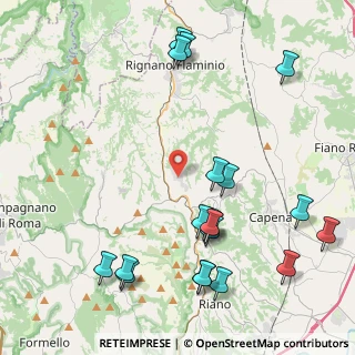 Mappa Via del Sagittario, 00068 Rignano Flaminio RM, Italia (5.3915)