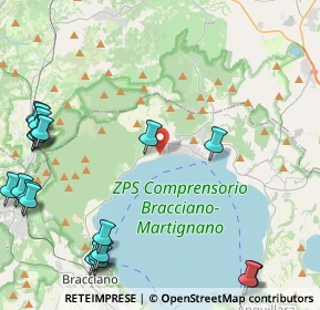 Mappa Via pratolungo Bracciano e Trevignano, 00069 Bracciano RM, Italia (6.5645)