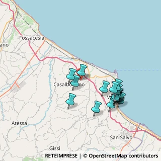 Mappa Via l'Aquila, 66021 Casalbordino CH, Italia (7.55941)