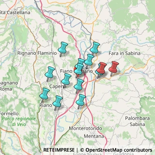 Mappa Via Padova, 00065 Fiano Romano RM, Italia (5.43857)
