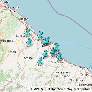 Mappa Via Guarniera, 66021 Casalbordino CH, Italia (9.63)