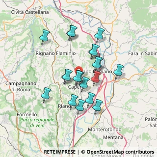 Mappa Via Manciano, 00060 Capena RM, Italia (6.303)