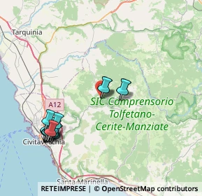 Mappa Via Teodolfo Mertel, 00051 Allumiere RM, Italia (9.284)