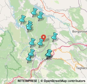 Mappa Via Sabina, 02020 Nespolo RI, Italia (7.15154)