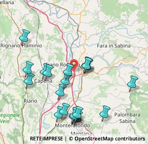 Mappa A1 Milano - Napoli, 00065 Fiano Romano RM, Italia (8.8045)