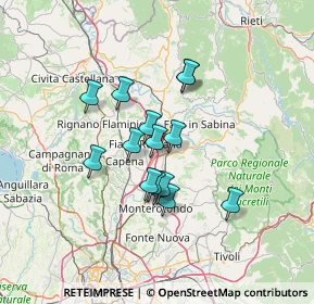 Mappa A1 Milano - Napoli, 00065 Fiano Romano RM, Italia (10.90067)