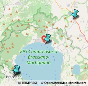 Mappa Via Francia, 00069 Trevignano Romano RM, Italia (5.915)