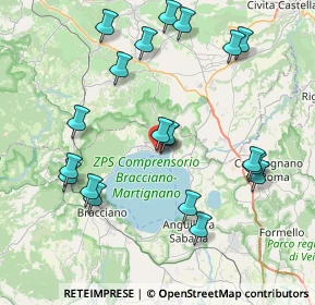 Mappa Via delle Scalette, 00069 Trevignano Romano RM, Italia (8.886)