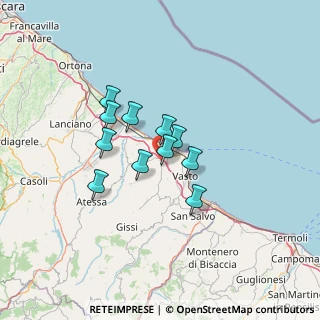 Mappa Colle Leone, 66021 Casalbordino CH, Italia (9.74364)