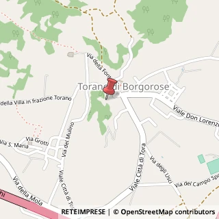Mappa Via San Paolo (Frazione Torano),  12, 02029 Borgorose, Rieti (Lazio)