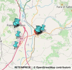 Mappa Strada Statale 4 Dir, 02032 Fara in Sabina RI, Italia (2.835)