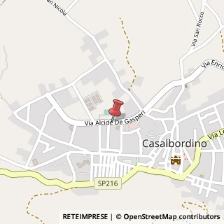 Mappa Via a. de gasperi 1, 66021 Casalbordino, Chieti (Abruzzo)