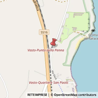 Mappa Via Osca,  1, 66054 Vasto, Chieti (Abruzzo)