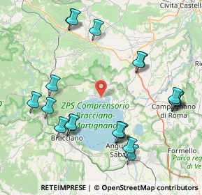 Mappa Via della Macchia, 00069 Trevignano Romano RM, Italia (9.8455)