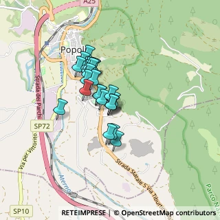 Mappa Via dei Teatini, 65026 Popoli PE, Italia (0.61154)