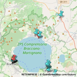 Mappa Via Francesco Crispi, 00069 Trevignano Romano RM, Italia (7.28235)